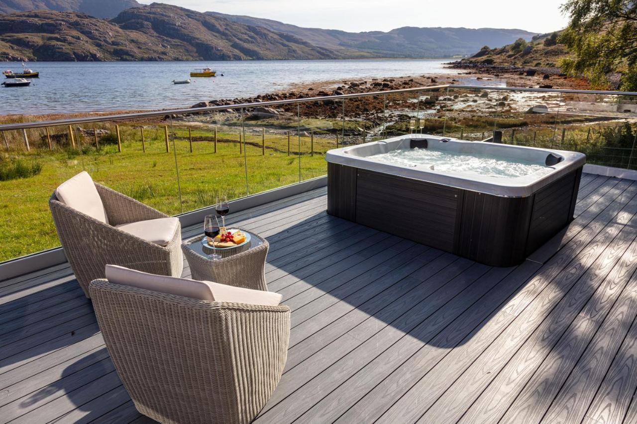 Birches Lodge With Hot Tub Dundonnell 외부 사진